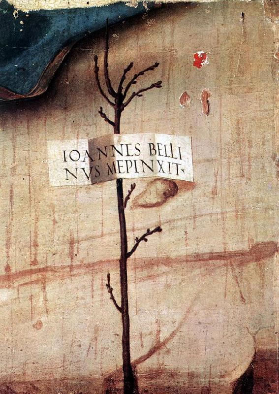 Small Tree with Inscription (fragment), BELLINI, Giovanni